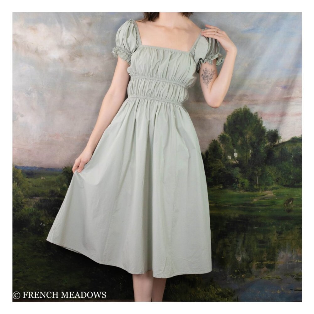 French Meadows Cotton Milkmaid Dress (size XL)